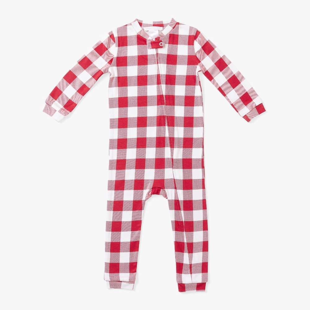 Holiday Silky Tencel Check Baby Pajama - PBK